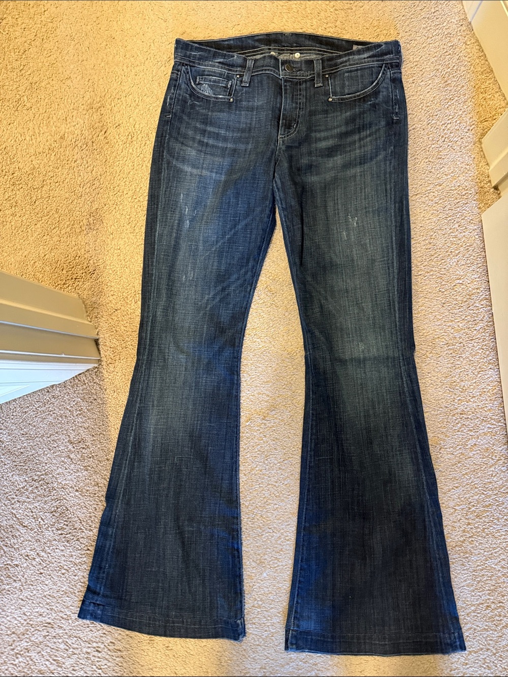Citizens Of Humanity Dark Blue Flare Jeans